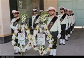 آئین وداع با شهیدان مدافعان امنیت در اهواز
