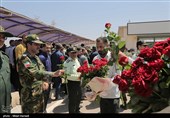 آئین وداع با شهیدان مدافعان امنیت در اهواز