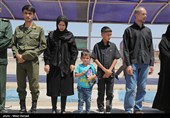 آئین وداع با شهیدان مدافعان امنیت در اهواز