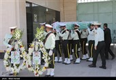 آئین وداع با شهیدان مدافعان امنیت در اهواز