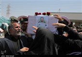 آئین وداع با شهیدان مدافعان امنیت در اهواز