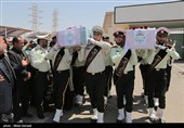 تشییع باشکوه پیکر شهیدان مدافعان امنیت در ایذه/ آخرین دیدار در روز هشتم محرم + تصاویر