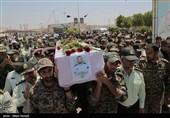 آئین وداع با شهیدان مدافعان امنیت در اهواز