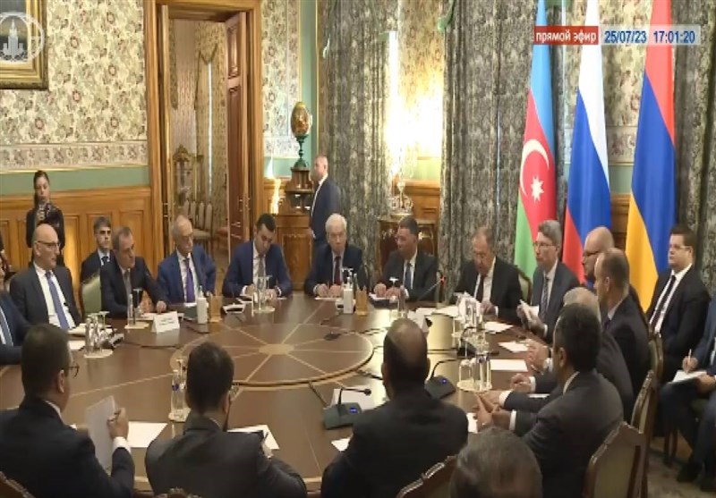 دیدار وزرای خارجه روسیه، آذربایجان و ارمنستان در مسکو