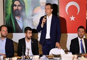 حضور شهردار استانبول در مراسم محرم علویان ترکیه