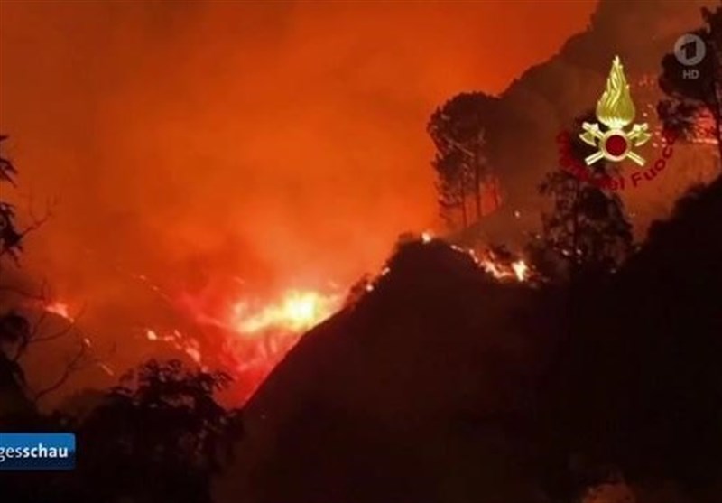 نابودی هزاران هکتار زمین بر اثر وقوع آتش سوزی‌های گسترده در پرتغال و اسپانیا