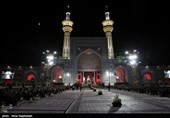 آیین خطبه خوانی شب عاشورا در حرم مطهر رضوی