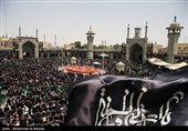مراسم عزاداری عاشورای حسینی در حرم مطهر حضرت معصومه (س)