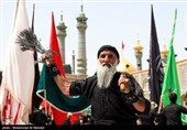 مراسم عزاداری عاشورای حسینی در حرم مطهر حضرت معصومه (س)