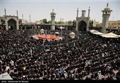 مراسم عزاداری عاشورای حسینی در حرم مطهر حضرت معصومه (س)