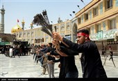 مراسم عزاداری عاشورای حسینی در حرم مطهر حضرت معصومه (س)
