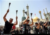 مراسم عزاداری عاشورای حسینی در حرم مطهر حضرت معصومه (س)