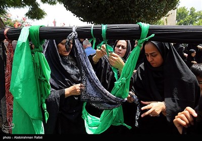 مراسم عزاداری روز عاشورای حسینی در مریانج - همدان