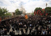 مراسم عزاداری روز عاشورای حسینی در مریانج - همدان