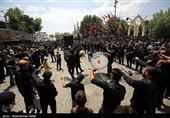 مراسم عزاداری روز عاشورای حسینی در مریانج - همدان