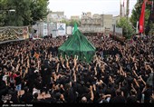 مراسم عزاداری روز عاشورای حسینی در مریانج - همدان
