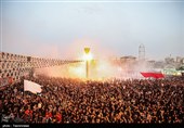 خیمه سوزان عصر عاشورا در میدان امام حسین (ع)