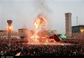 خیمه سوزان عصر عاشورا در میدان امام حسین (ع)