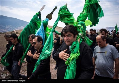 مراسم عزاداری روز عاشورا در روستای گنجه شهرستان رودبار