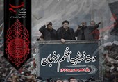 حرکت دسته زینبیه اعظم زنجان/ هم‌نوایی عزاداران عاشورایی با زینب کبری (س) + فیلم