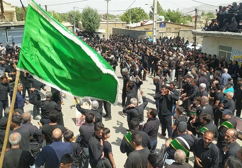 عزاداری مردم روستای رضوانکده ملایر در روز سوم شهادت امام حسین (ع)‌ + فیلم و عکس