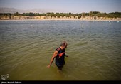 حال و روز دریاچه آزادی در روزهای گرم تابستان