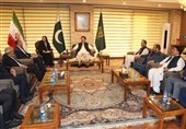 دیدار امیرعبداللهیان با رئیس مجلس سنای پاکستان