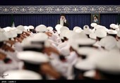 دیدار فرمانده، کارکنان و خانواده‌های ناوگروه 86 نیروی دریایی ارتش با رهبر معظم انقلاب