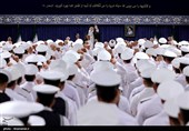 دیدار فرمانده، کارکنان و خانواده‌های ناوگروه 86 نیروی دریایی ارتش با رهبر معظم انقلاب