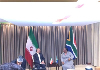  امیرعبداللهیان با وزیر خارجه آفریقای جنوبی دیدار و گفت‌وگو کرد 