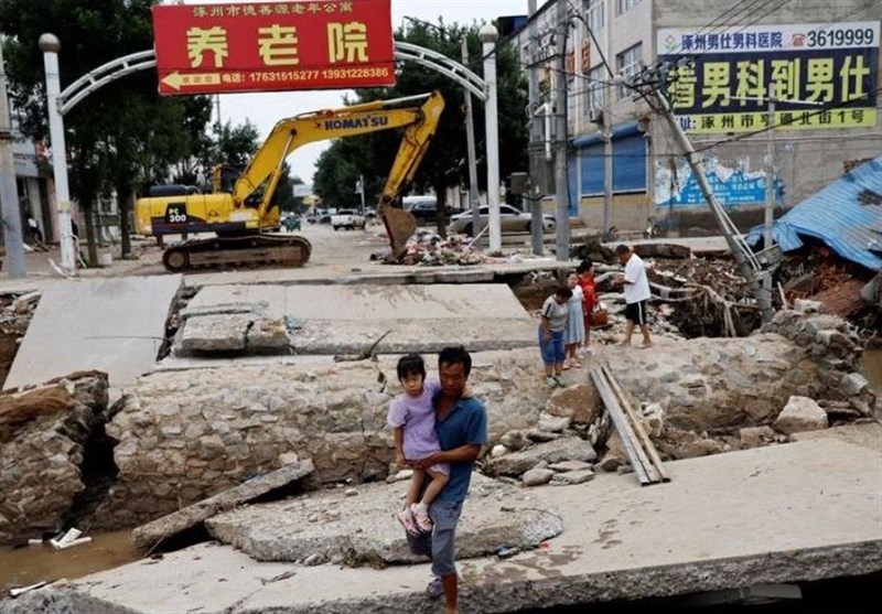 2 کشته و 16 مفقودی به‌دنبال وقوع سیل و رانش زمین در چین