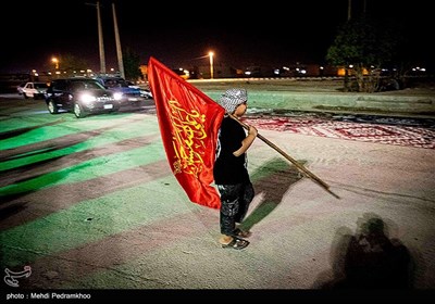 حرکت کاروان پیاده‌روی عشاق الحسین (ع) از سربندر استان خوزستان