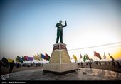 حرکت کاروان پیاده‌روی عشاق الحسین (ع)  از سربندر استان خوزستان