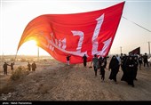 حرکت کاروان پیاده‌روی عشاق الحسین (ع)  از سربندر استان خوزستان