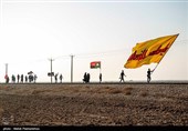 حرکت کاروان پیاده‌روی عشاق الحسین (ع)  از سربندر استان خوزستان
