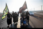 حرکت کاروان پیاده‌روی عشاق الحسین (ع)  از سربندر استان خوزستان