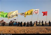حرکت کاروان پیاده‌روی عشاق الحسین (ع)  به سمت کربلا معلی - آبادان