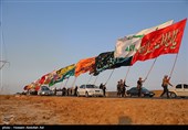 حرکت کاروان پیاده‌روی عشاق الحسین (ع)  به سمت کربلا معلی - آبادان