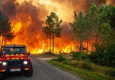  آتش سوزی جنگلی گسترده در جنوب فرانسه 