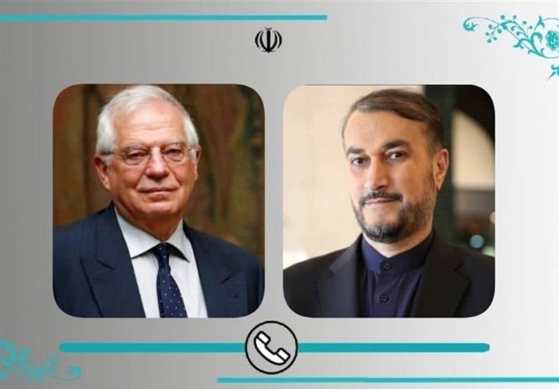 مباحثات هاتفیة بین وزیر الخارجیة الإیرانی وجوزیف بوریل حول الأوضاع فی المنطقة