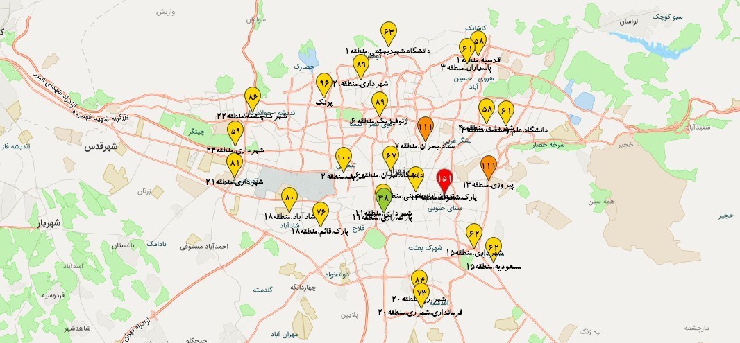 کیفیت هوای تهران , شرکت کنترل کیفیت هوا , 