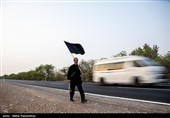 حرکت کاروان پیاده‌روی اربعین از ملاشیه‌ی اهواز