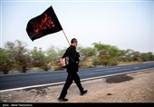 حرکت کاروان پیاده‌روی اربعین از ملاشیه‌ی اهواز