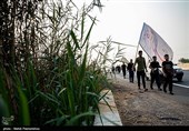 حرکت کاروان پیاده‌روی اربعین از ملاشیه‌ی اهواز