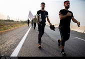حرکت کاروان پیاده‌روی اربعین از ملاشیه‌ی اهواز