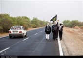 حرکت کاروان پیاده‌روی اربعین از ملاشیه‌ی اهواز