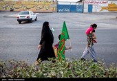 حرکت کاروان پیاده‌روی اربعین از ملاشیه‌ی اهواز