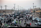حرکت کاروان پیاده‌روی اربعین از ملاشیه‌ی اهواز
