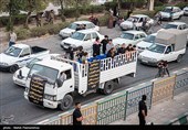 حرکت کاروان پیاده‌روی اربعین از ملاشیه‌ی اهواز