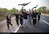 حرکت کاروان پیاده‌روی اربعین از ملاشیه‌ی اهواز